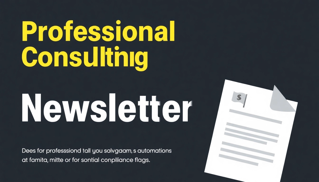 Automate compliance risk flagging in consulting with our intuitive newsletter generator. Stay ahead of regulatory changes and ensure client data security.
