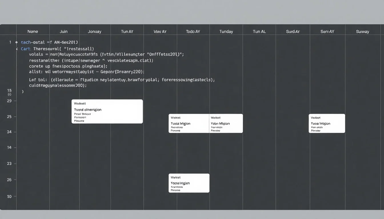 Streamline your calendar scheduling with our intuitive code refactoring assistant, designed specifically for product managers to optimize productivity and reduce errors.