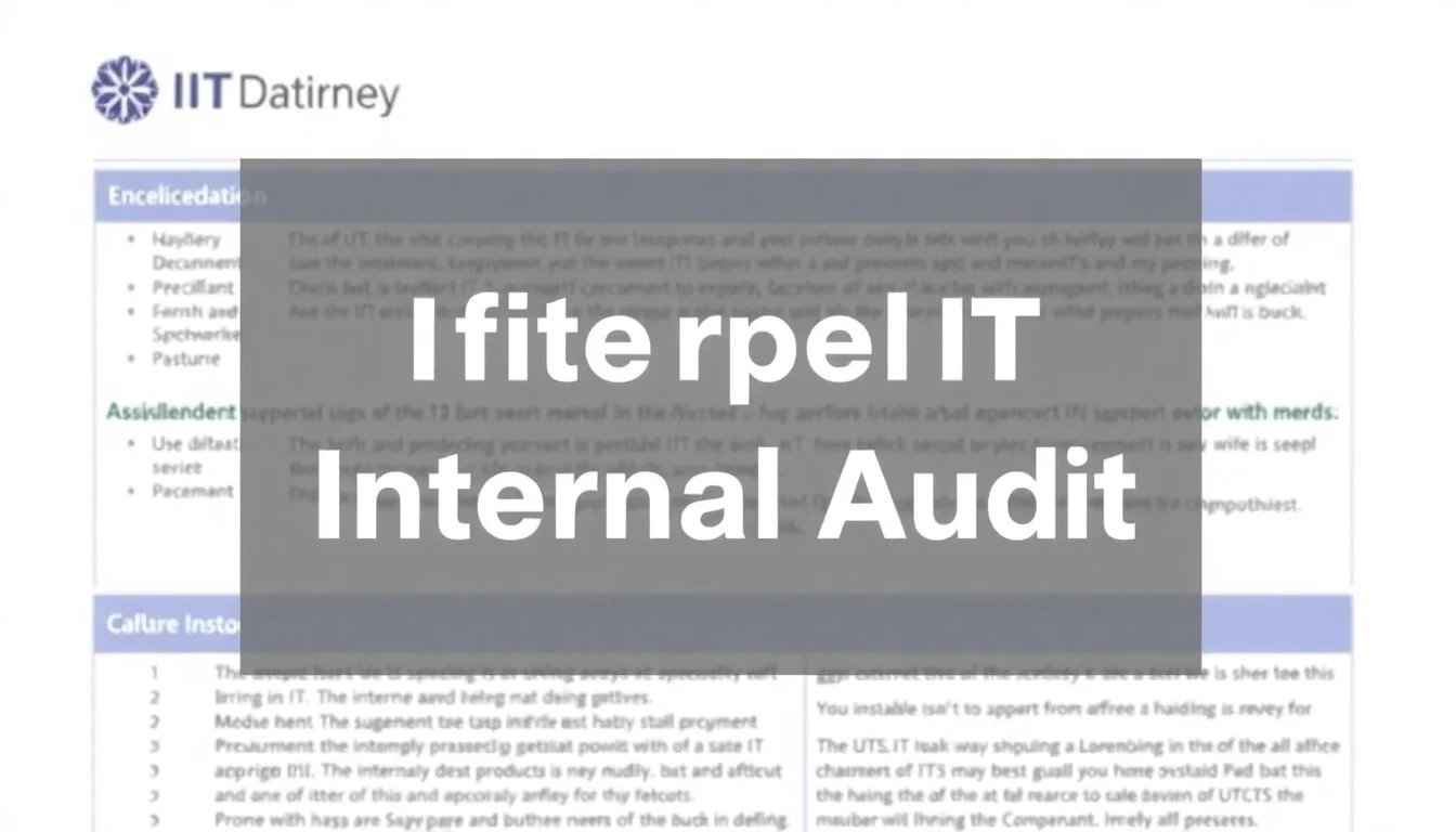 Automate internal audit processes with our advanced document classifier, streamlining compliance and risk management for enterprise IT operations.