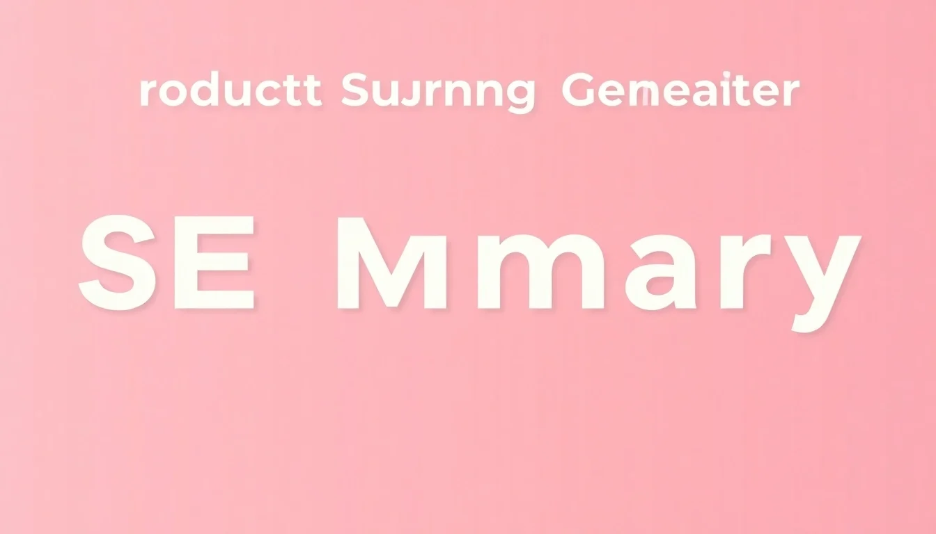 Automate your content creation with our AI-powered text summarizer, designed to optimize product descriptions for SEO and improve conversion rates.