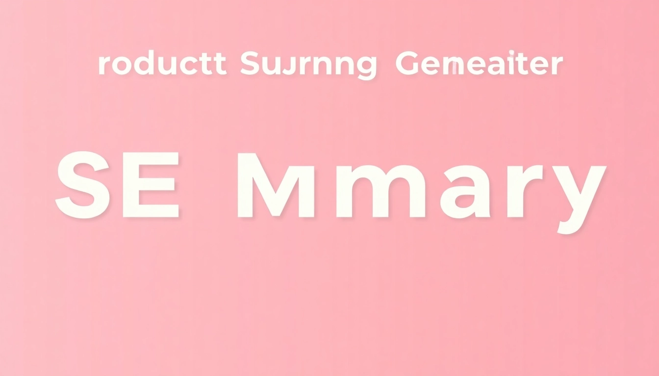 Automate your content creation with our AI-powered text summarizer, designed to optimize product descriptions for SEO and improve conversion rates.